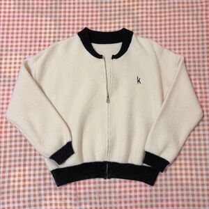 Zip up sweater jacket